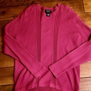 Burgundy Lightweight V-Neck Sweater
